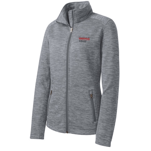 JB203 Ladies Digi Stripe Fleece Jacket